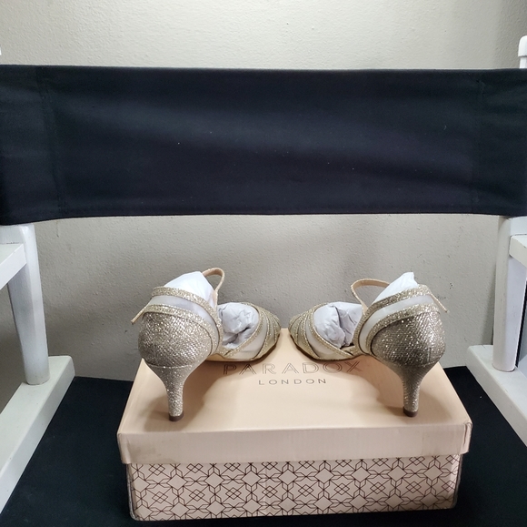 PARADOX LONDON PINK Womens Sonya Platform Heel Size 5, Champagne - Picture 6 of 11